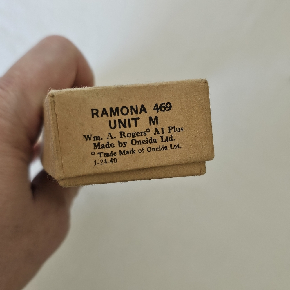 Wm A Rogers A1 Plus Silver Ramona 469 Cutlery Certificate Vintage Silverware - Picture 12 of 12